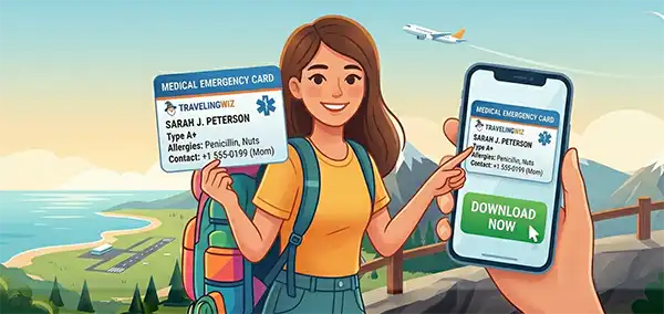 Emergency Medical Card for offline use