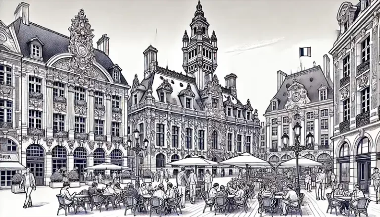 Lille 27 Lille’s Main Square (Place du Général de Gaulle) in France