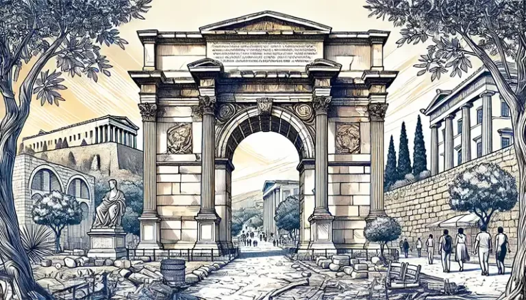 Hadrian's Arch 5 Hadrian's Arch in Athens, Greece
