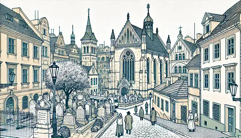 the Jewish Quarter (Josefov) in Prague