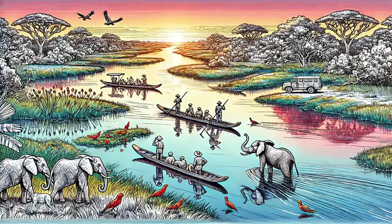 Okavango Delta in Botswana
