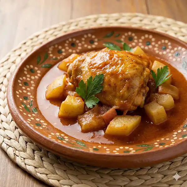 Pollo San Marcos traditional chicken dish from Aguascalientes.