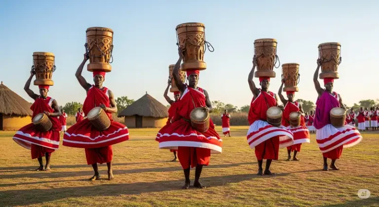 Burundi 29 The Royal Drummers of Burundi performing.