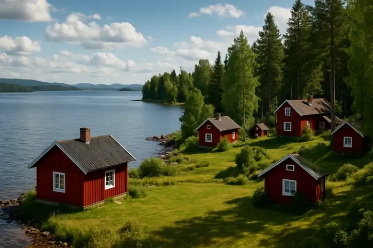 Dalarna County 28 Lake Siljan in Dalarna County