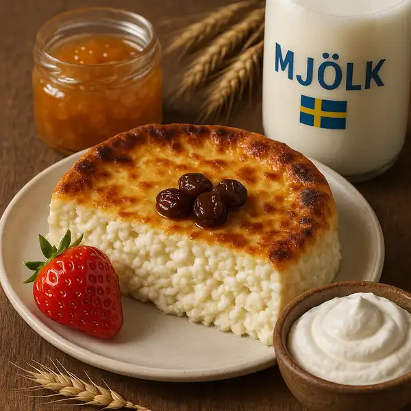 Hälsinge ostkaka dish