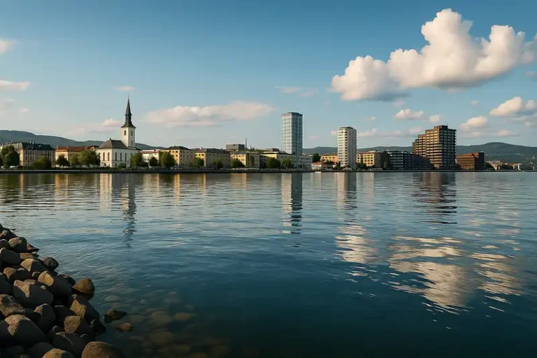 Jonkoping County 24 Lake Vättern and Jönköping waterfront