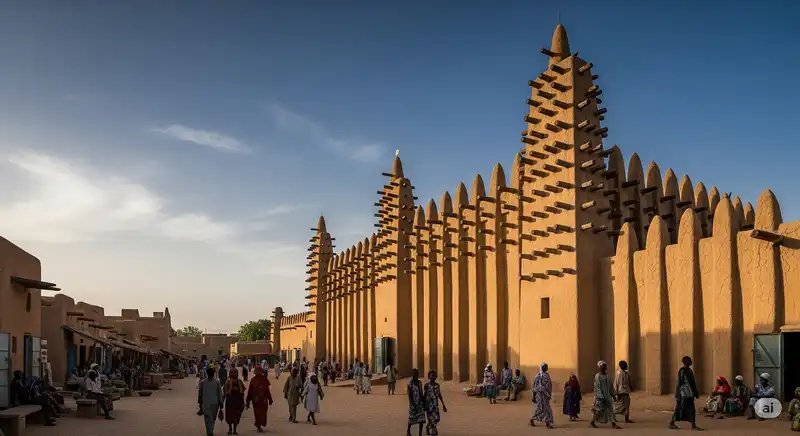 The Great Mosque of Djenné in Mali.