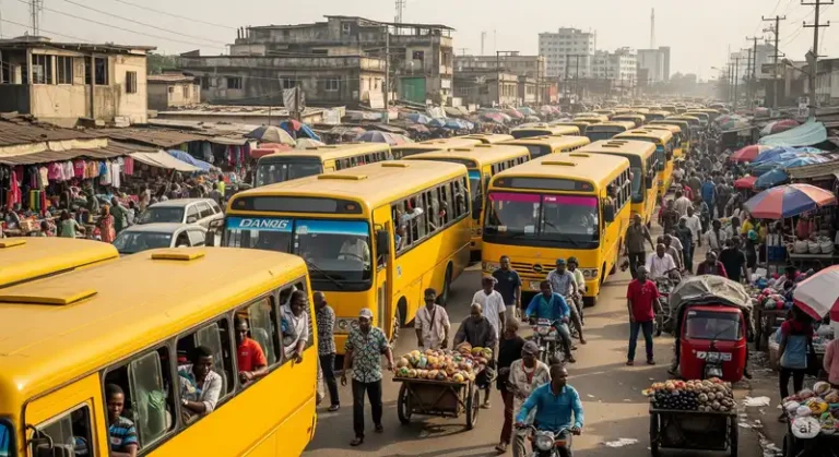 Nigeria 9 The bustling streets of Lagos, Nigeria.