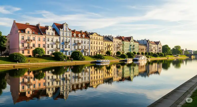 Opole riverside townhouses