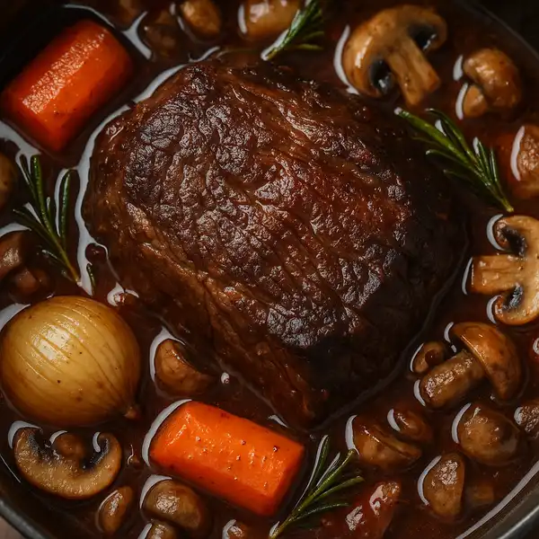 Pleven wine braised beef traditional dish