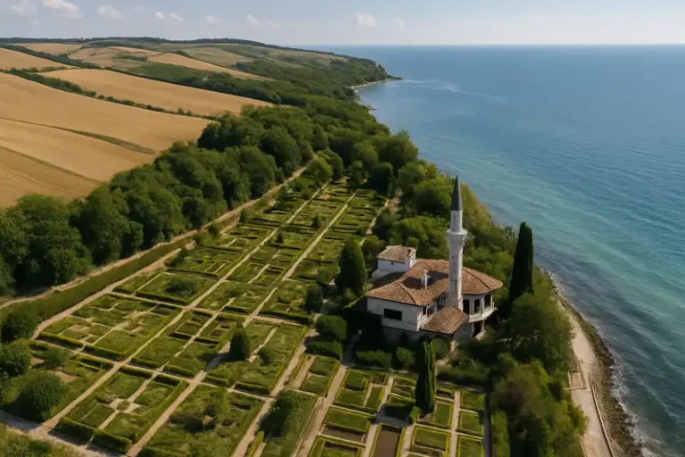 Dobrich Province 49 Balchik Palace gardens overlooking the Black Sea