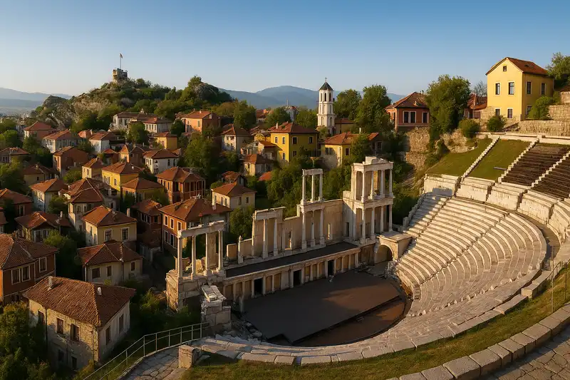 Roman Amphitheater and Old Town Plovdiv