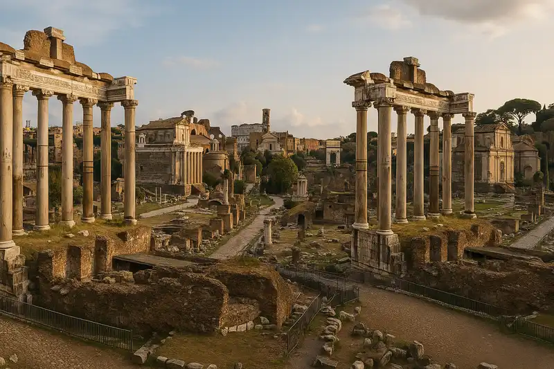 Roman Forum remains in Stara Zagora