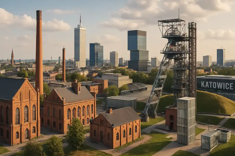 Katowice skyline in Silesia