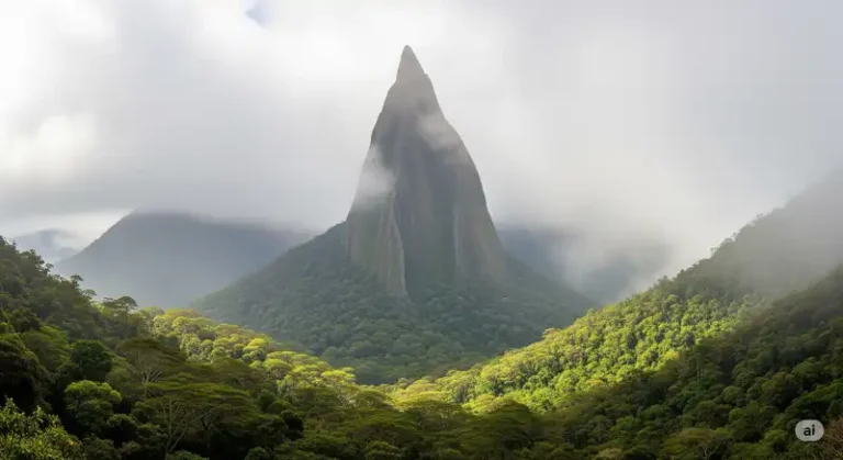 Sao Tome and Principe 15 The Cão Grande Peak in São Tomé.