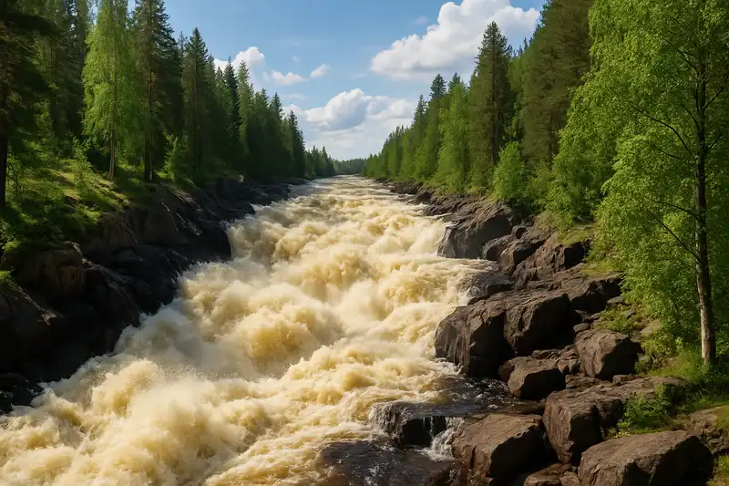 Imatrankoski Rapids in South Karelia