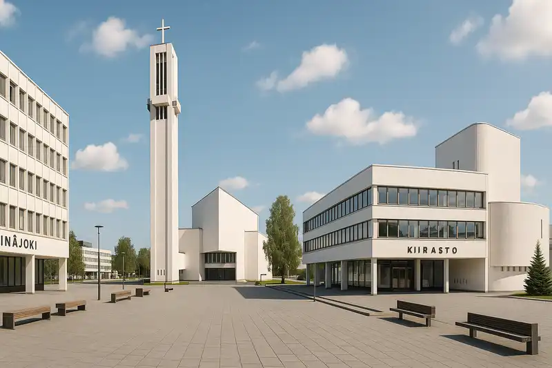 Seinäjoki center and Aalto architecture in South Ostrobothnia