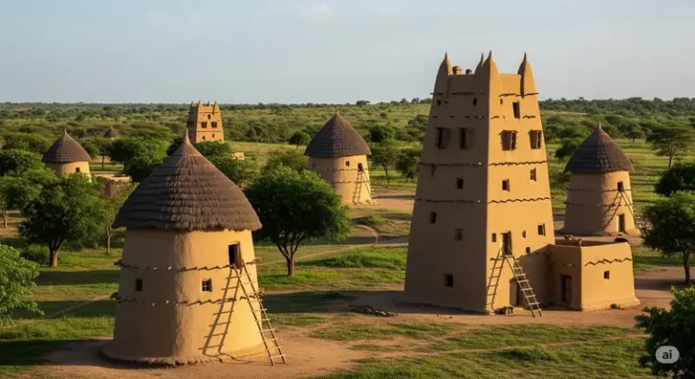 Togo 31 The traditional mud tower-houses of Koutammakou, Togo.