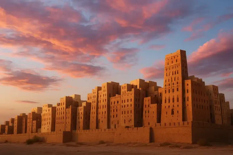 Yemen 5 The ancient mud-brick skyscrapers of Shibam, Yemen.