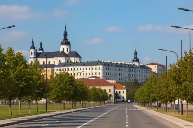 Czestochowa 5 Częstochowa Jasna Góra Monastery skyline