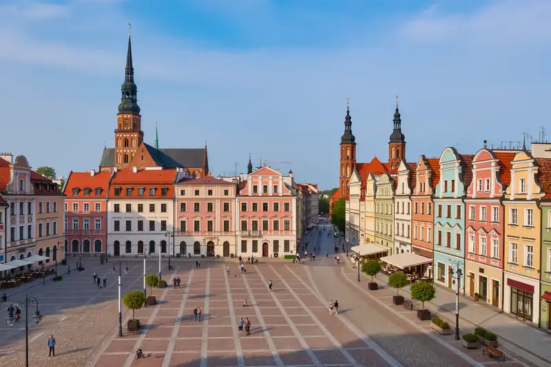 Legnica main square and façades