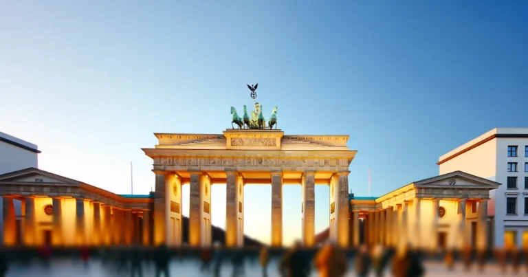 Berlin 20 Brandenburg Gate in Berlin at sunrise