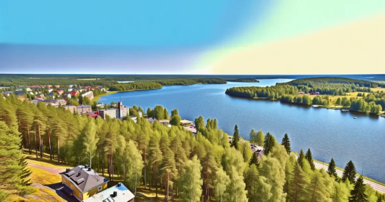 Kuopio 35 Panoramic view of Kuopio from Puijo Tower