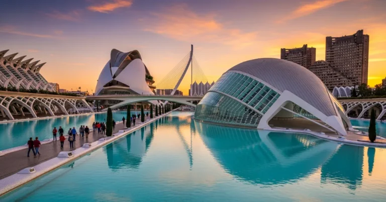 Valencian Community 8 City of Arts and Sciences in Valencia at sunset