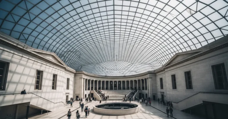 British Museum 9 The Great Court of the British Museum with its iconic glass roof