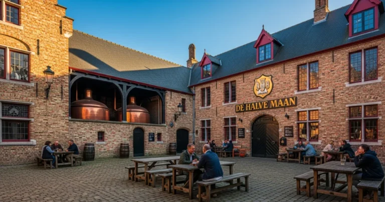 De Halve Maan Brewery 1 The historic courtyard of De Halve Maan Brewery in Bruges, Belgium