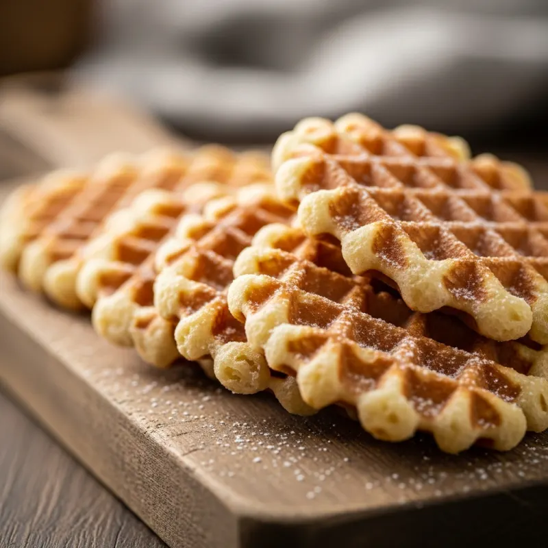 Drentse Kniepertjes, thin crispy Dutch waffles