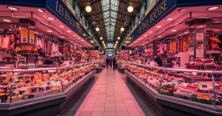 Les Halles de Lyon Paul Bocuse 1 Interior view of Les Halles de Lyon Paul Bocuse food market