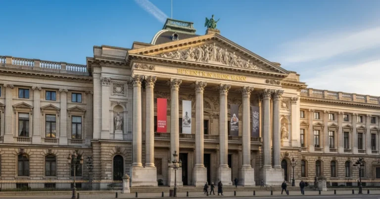 Royal Museums of Fine Arts 4 The grand neoclassical exterior of the Royal Museums of Fine Arts in Brussels