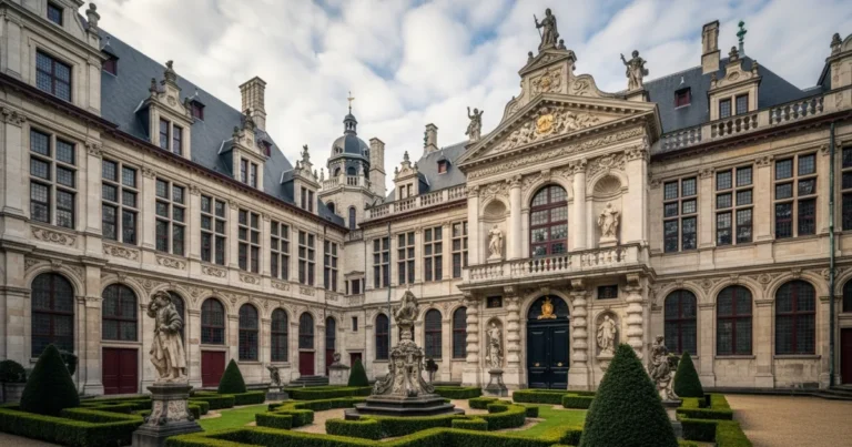 Rubens House 4 Exterior view of the historic Rubens House and its Renaissance garden in Antwerp