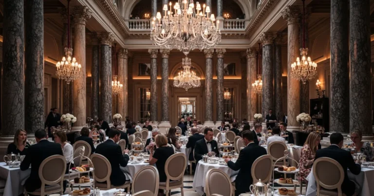 The Ritz 5 The luxurious Palm Court at The Ritz London during Afternoon Tea