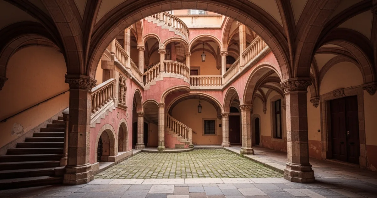 Travel Guides 5 A hidden Renaissance courtyard and spiral staircase inside a Traboule in Lyon