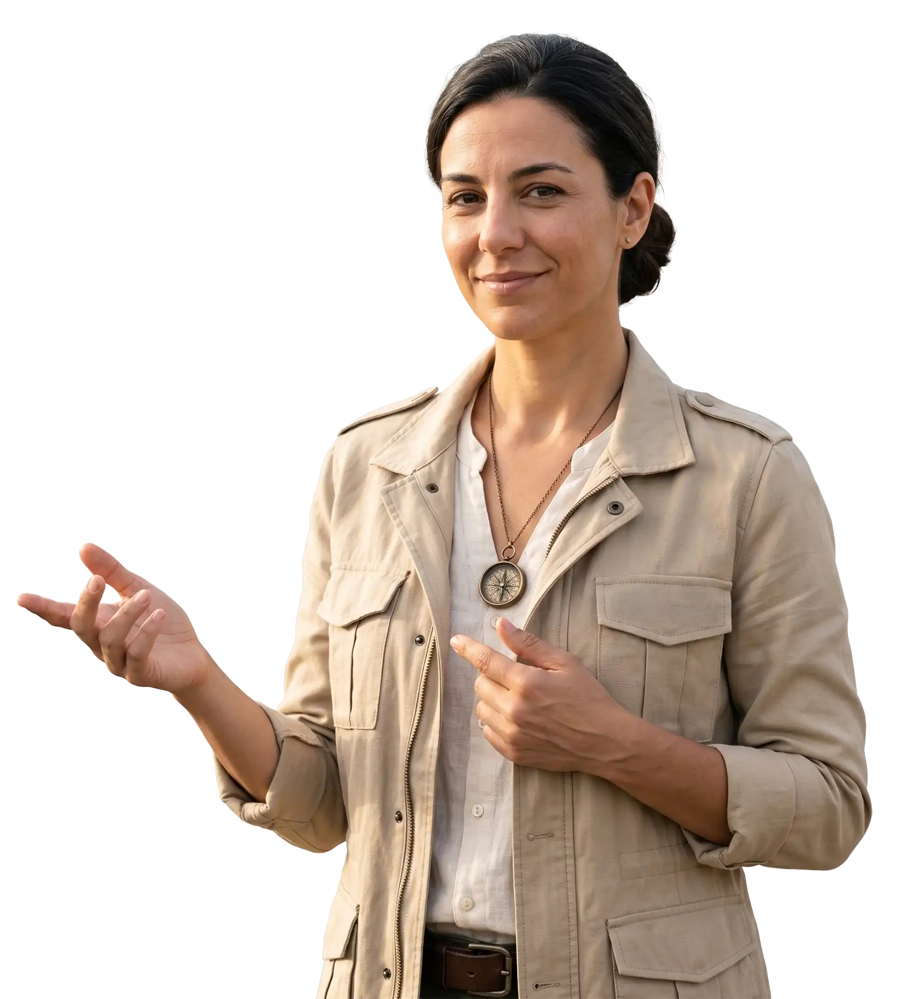 Maya, the human travel expert at TravelingWiz, offering curated, non-AI expertise