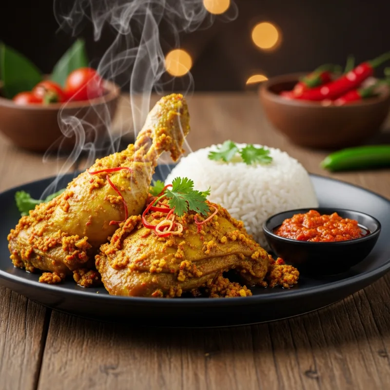Ayam Betutu traditional Balinese chicken dish