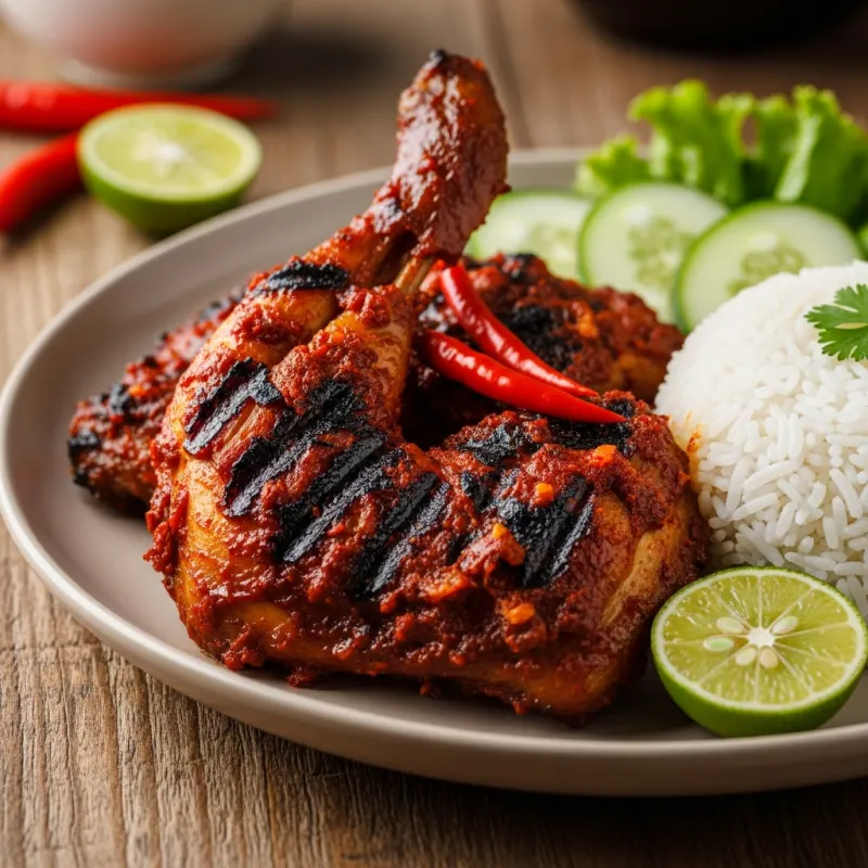 Ayam Taliwang spicy grilled chicken from Lombok