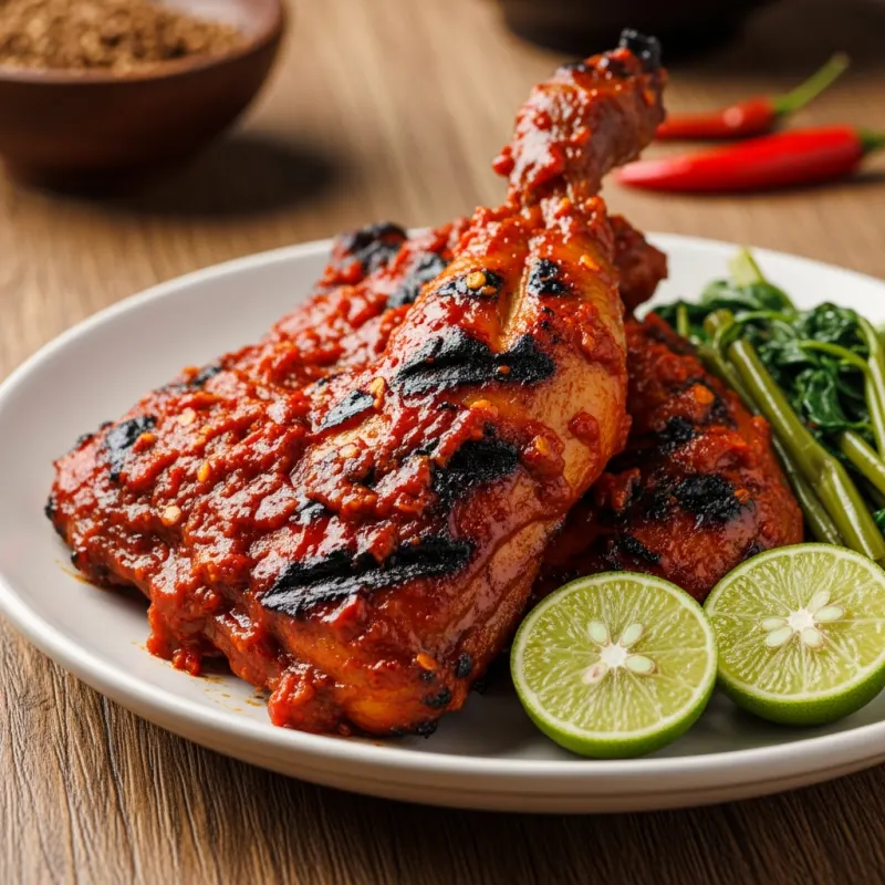 Ayam Taliwang spicy grilled chicken from Lombok