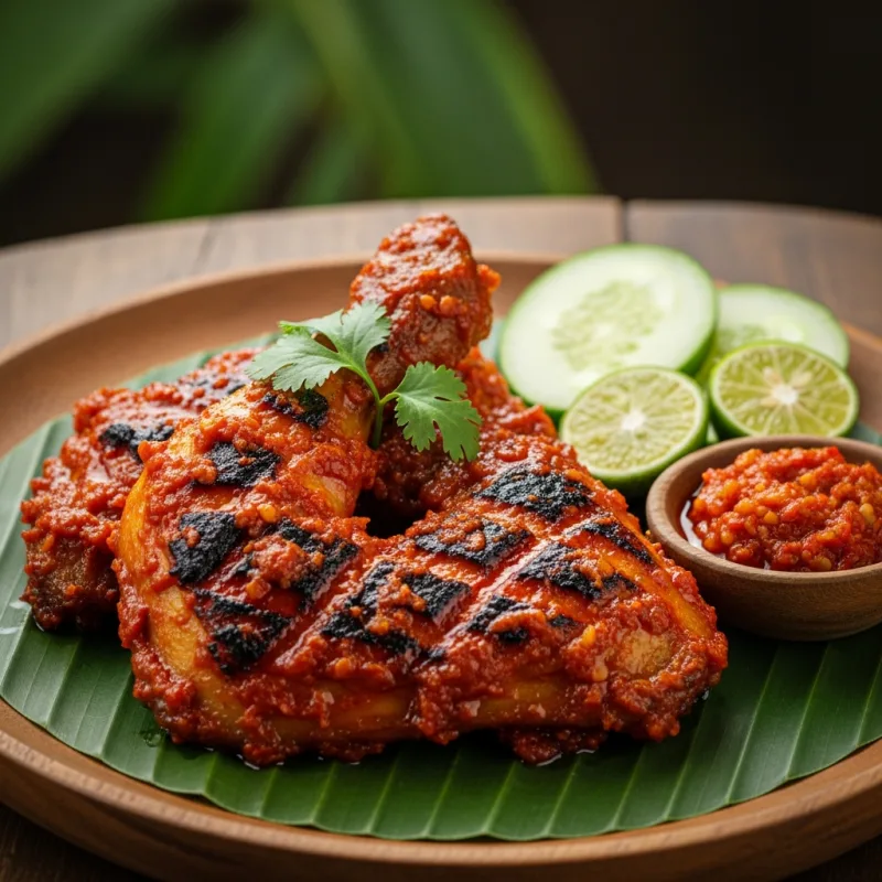 Ayam Taliwang spicy grilled chicken from Lombok