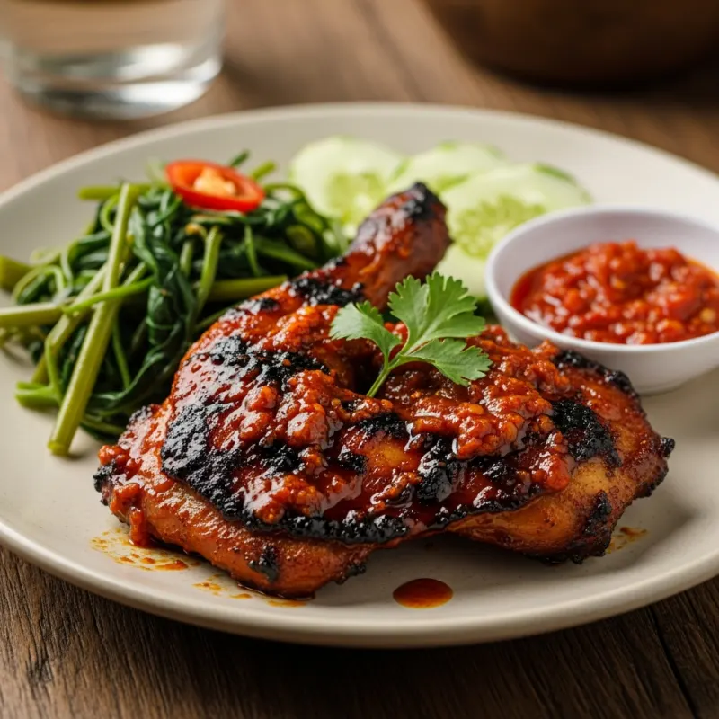 Ayam Taliwang spicy grilled chicken from Lombok