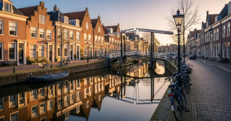 Edam 1 Historic canal and 17th-century architecture in Edam, Netherlands