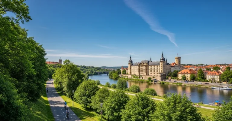 Podebrady 5 Scenic view of Poděbrady Castle and the Elbe River
