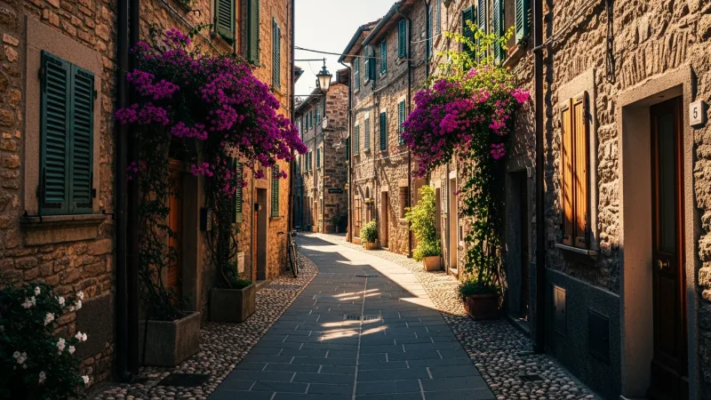 Respect the Riposo 30 Quiet Italian village street during the afternoon riposo.