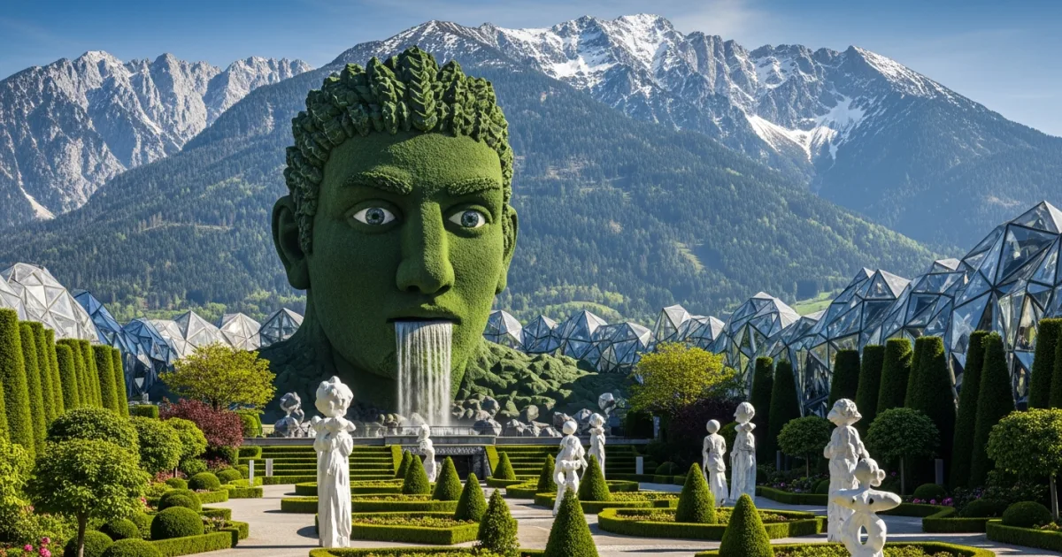 The Giant at Swarovski Crystal Worlds in Wattens, Austria