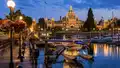 Victoria Inner Harbour and Parliament Buildings at twilight