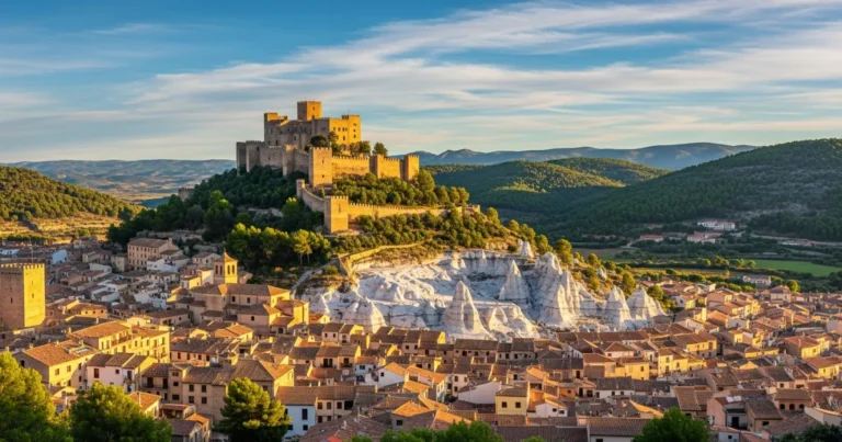 Cardona 1 Panoramic view of Castell de Cardona and the town