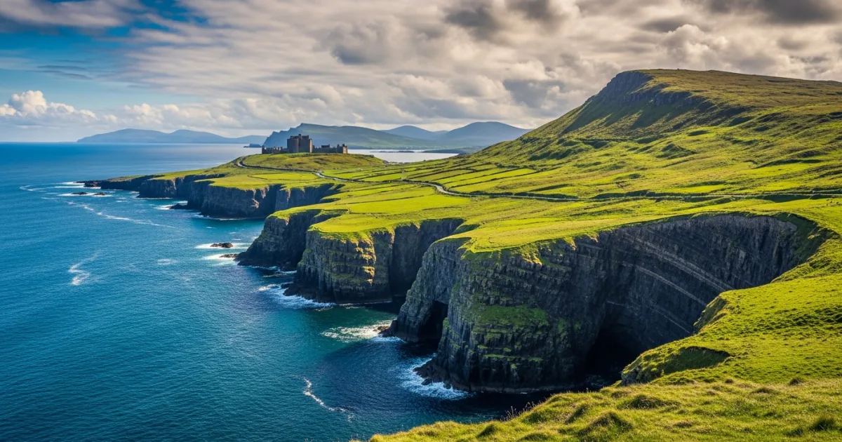 County Kerry 14 Dramatic coastal cliffs and winding road in County Kerry, Ireland - County Kerry travel guide