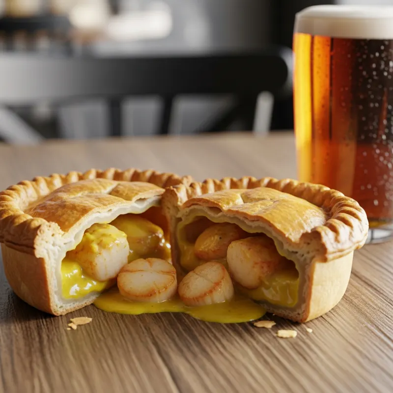 Curried Scallop Pie from Tasmania